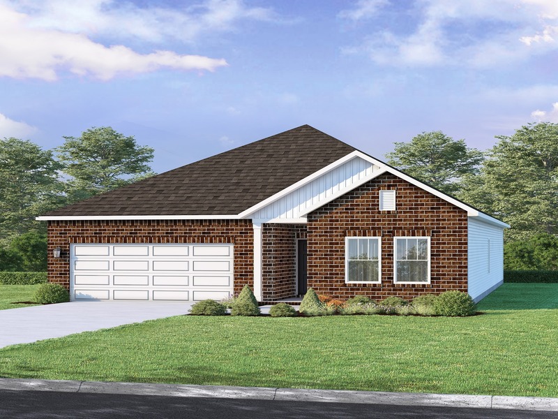 The brand new Cleveland floorplan with the Homestead exterior package! Great upgrades added including hardwood through main living space, additional windows added in the dining space, and easy access pulldown attic stairs in the garage! We offer a 1, 2 & 10 year warranty.  Estimated completion middle of August.