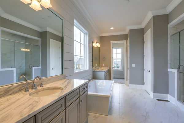 Spacious Master Bathroom, Legend Homes, Benington neighborhood, LCT Team