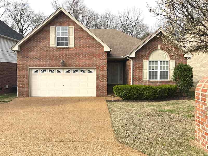 Charming all brick home! Crystal clean with 3 bedroom, 2 baths on main floor, bonus room upstairs, walk in attic for storage, 2-car garage, roof and HVAC system only 2 years old. Freshly painted interior and garage. Kitchen w/lots of cabinets & pantry. Open living rm w/gas fireplace. The home backs up to a serene wooded area/very private/no houses behind you! Large freshly stained deck. Welcome to your beautifully refreshed home!